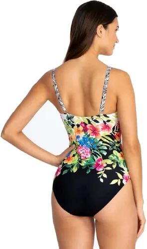 Vista 2 de Johnny Was womens Fay Floral Ruched One-piece