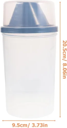Vista 6 de Healifty 2 unids contenedores de plástico botellas loción envases de alimentos de plástico con tapas jabón conveniente subbotella de ducha gel