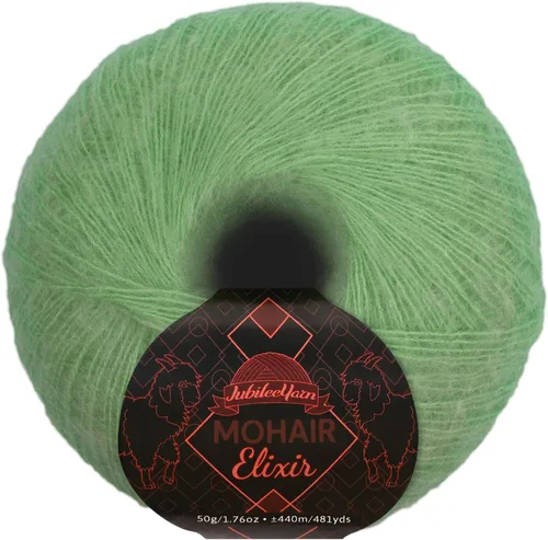 Vista 108 de JubileeYarn Mohair Elixir Yarn - 50g/Skein Baby Wool Blend - Cosmopolitan - 1 Skein