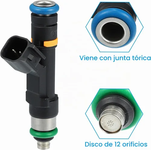 Vista 5 de AUTOHAUX 4 piezas L3G513250 Inyector de combustible para Mazda MX-5 Miata 2006-2015 y Mazda 3, 5, 6 modelos