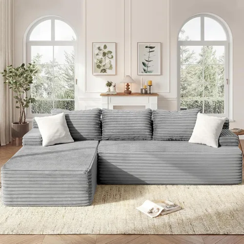Vista 21 de Fond&Found - Sofá modular modular no requiere montaje, sofá modular de gran tamaño para sala de estar y oficina