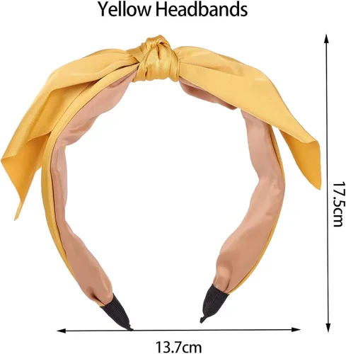 Vista 2 de FantaLook Banda para el cabello y aretes amarillos para Halloween accesorios de cosplay para niñas Amarillo x