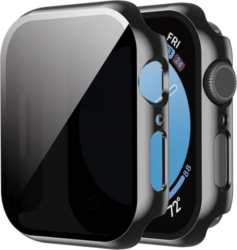 Vista 10 de Smiling - Funda compatible con Apple Watch Series 3 y Series 2 de 1.496 pulgadas con protector de pantalla de vidrio templado integrado - Funda