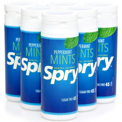 Vista 12 de Spry Xylitol Berry Blast - Caramelos sin azúcar, promueve la salud oral, aumenta la producción de saliva, detiene el mal aliento, sin OMG, sin