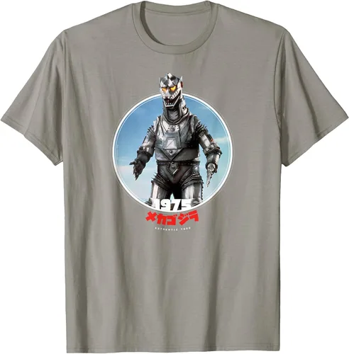 Vista 11 de Godzilla Mechagodzilla 1975 Icons of Toho T-Shirt Asphalt Grey