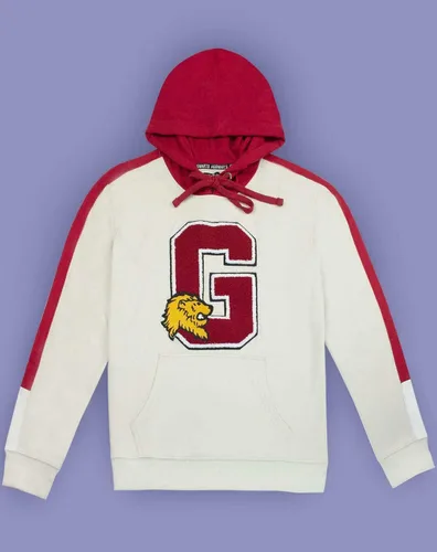 Vista 2 de Harry Potter Hogwarts Gryffindor G Patch Logo Premium Sudadera con capucha M, Negro, M