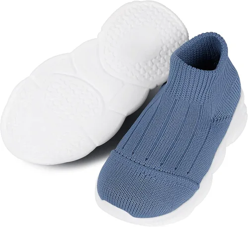 Vista 59 de Zapatos de bebé Pantuflas para niños pequeños, calcetines para niños y niñas, suela antideslizante