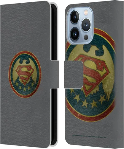 Vista 163 de Head Case Designs Funda de piel con licencia oficial de Superman DC Comics con logotipos negros y rojos compatible con Apple iPhone 11