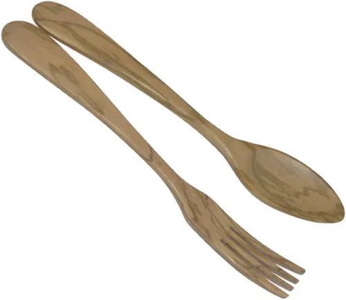Vista 3 de Berard 02774 - Juego de ensalada artesanal de madera de olivo francés, 12 pulgadas