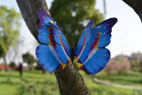 Vista 5 de FENELY Mariposa Jardín Estacas Decoraciones Al Aire Libre 3D Mariposas Césped Decorativo Patio Decoración Accesorios Adornos PVC Jardinería Arte