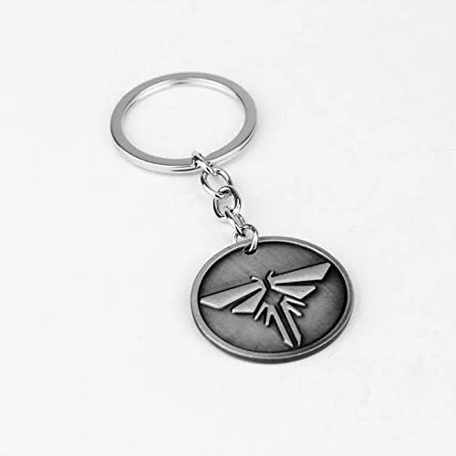 Vista 5 de SONGCHANGJEWELRY Last of Us Keychain Joel Backpack Spaceship Rocket Cosplay Metal Keychain Christmas Gifts for Men Fan Teens