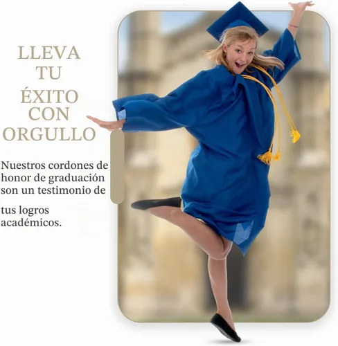 Vista 6 de CLERKMANS Cordón de honor de graduación de oro antiguo Oro envejecido