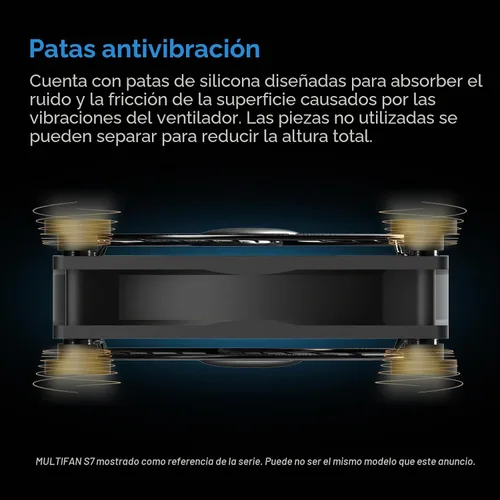 Vista 5 de AC Infinity MULTIFAN S1, ventilador USB silencioso de 80 mm, certificado UL para refrigeración de gabinete de receptor DVR PlayStation Xbox