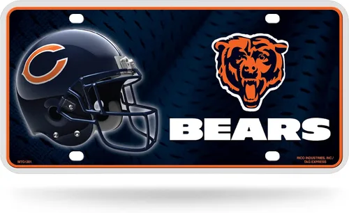 Vista 33 de Rico Industries Placa de matrícula de metal unisex para adultos de la NFL