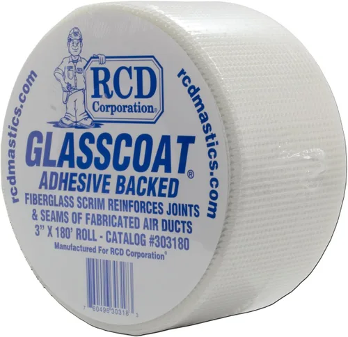 Vista 2 de Malla de fibra de vidrio con respaldo adhesivo Glasscoat® 3" X 180