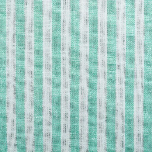 Vista 2 de DII Colección de mesa a rayas de sirsaca 100% algodón, aguamarina, mantel, 60x84, 1 pieza