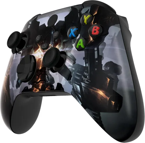 Vista 7 de eXtremeRate Carcasa de repuesto para controlador Xbox Series X y S - Da rienda suelta a tu estilo - Cubierta frontal blindada Mercenary