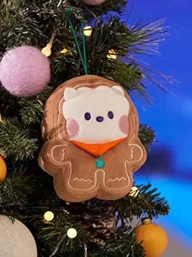 Vista 6 de BTS-Bangtan Boys_Producto oficial de edición navideña Baby RJ Cushion de felpa de 10 pies y llavero de adorno navideño Baby RJ tarjetas fotográficas