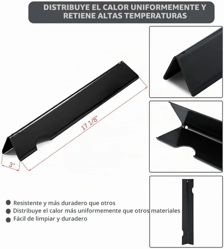 Vista 5 de Genesis II - Barras aromatizantes para Weber Genesis II Piezas de parrilla GS4 66032 66795 Barras de sabor Weber Genesis II 300 Series ii E-310 ii