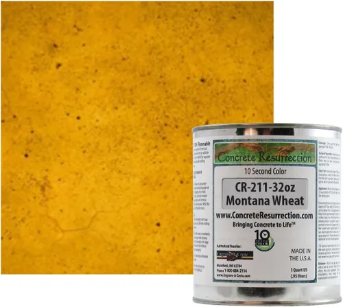 Vista 19 de Tinte profesional para hormigón de secado rápido, fácil de usar. Tinte de acetona Concrete Resurrection de 10 segundos color 32 oz (ámbar)