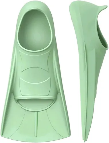 Vista 8 de Zapatos de rana de silicona, aletas cortas antideslizantes suaves para entrenamiento de natación, adecuados tanto para hombres como para mujeres