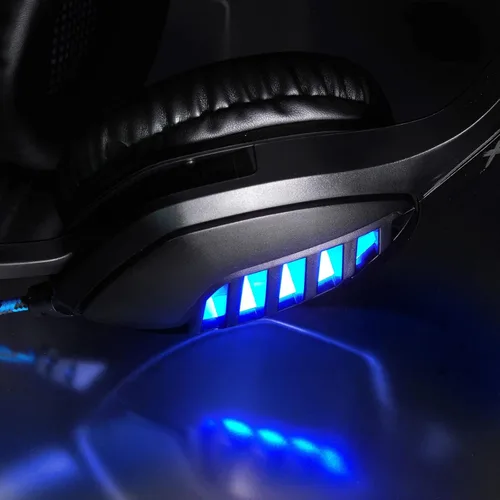 Vista 3 de Auriculares profesionales con cable para juegos compatibles con Windows, macOS, Playstation, PS Vita, PSP, Xbox, Nintendo Switch y 3DS, Android e