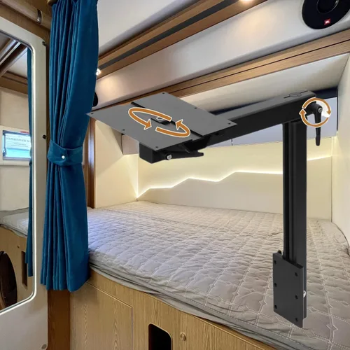 Vista 5 de Caravan Accessories - Patas de mesa giratorias para caravanas, patas de mesa de aleación de aluminio para computadora portátil, para caravanas