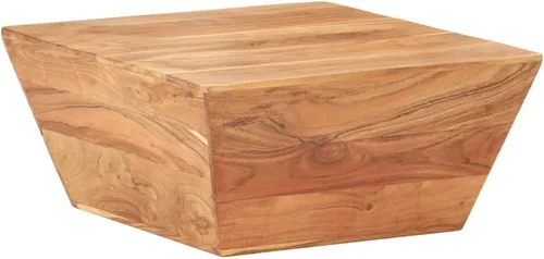 Vista 8 de Mesa auxiliar, mesa de centro de tronco, mesa de centro de granja adecuada para sala de estar, oficina, balcón, estudio, sala de estar familiar