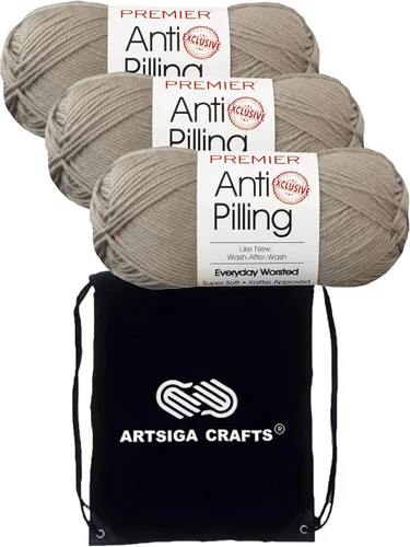 Vista 27 de Premier Yarns Antibolitas para todos los días Blancanieves 100-1 Dn100-1-Snow-White