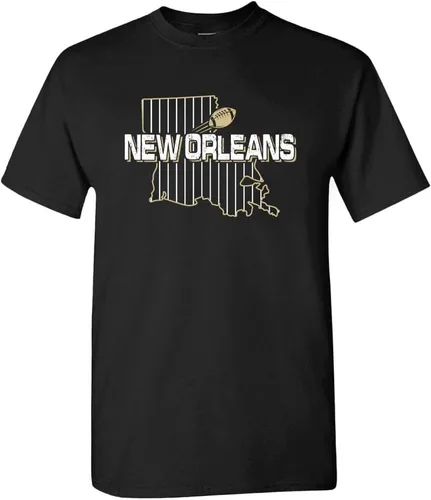 Vista 15 de Xtreme Apparrel Camiseta para hombre Team Field Map para aficionados al fútbol Dallas - Camisa azul marino