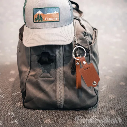 Vista 3 de Framendino, Llavero de imagen personalizado con protección de cuero para fotos con foto personalizada para regalos de amantes de la familia