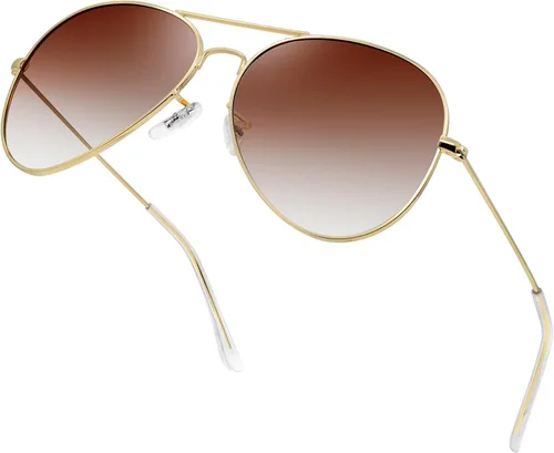 Vista 22 de KANASTAL Aviator Sunglasses Men Women Military Polarized Sunglasses UV400 Negro/Negro