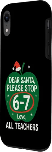 Vista 2 de 67 Christmas Funny Dear Santa Six Seven 6-7 Parents Case for iPhone XR