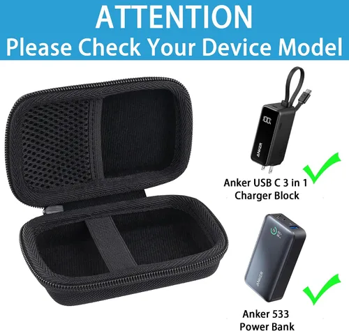 Vista 3 de khanka Funda de viaje rígida de repuesto para Anker 533 Power Bank/Anker Nano Power Bank, cargador portátil de 10000 mAh (PD 30 W máx. Leistung)