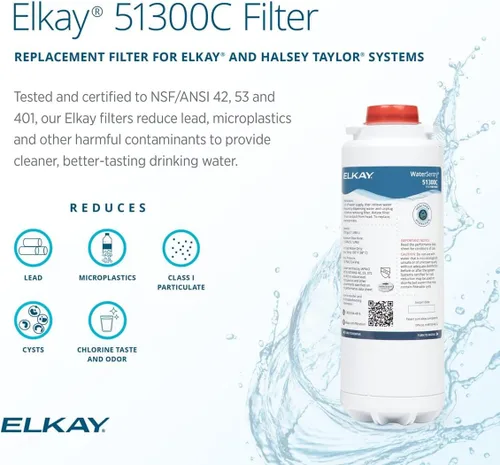 Vista 2 de Elkay WaterSentry 51300C - Filtro con certificación NSF/ANSI de microplásticos (3 unidades)