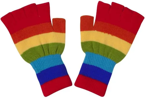 Vista 12 de Gravity Threads Guantes de invierno unisex para hombre y mujer, de punto elástico, sin dedos