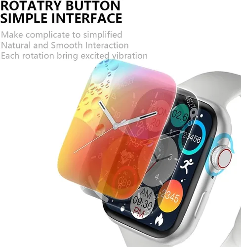 Vista 7 de Reloj inteligente para hombres y mujeres, compatible con Android iOS iPhone, pantalla táctil de 2.09 pulgadas, rastreador de actividad física, reloj