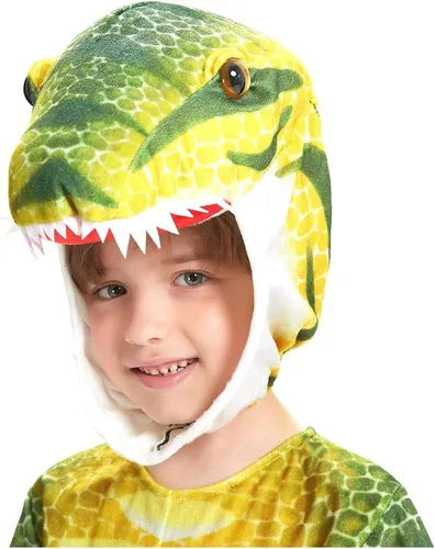 Vista 5 de NoveltyBoy Disfraz de dinosaurio T-Rex para bebé de Triceratops para cosplay
