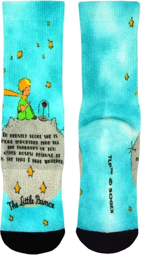 Vista 5 de Calcetines para mujer The Little Prince Cute Fun and Colorful Cotton Crew - 3 pares