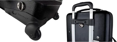 Vista 5 de Protec Micro ZIP - Estuche triple para trompeta con ruedas, color negro, modelo BLT301T