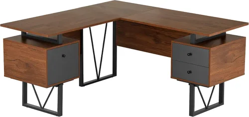 Vista 9 de Techni Mobili Escritorio reversible para computadora en forma de L