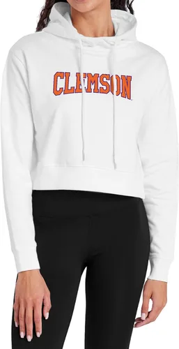 Vista 34 de Campus Lab Sudadera con capucha para mujer universitaria con licencia oficial de la colección Varsity White