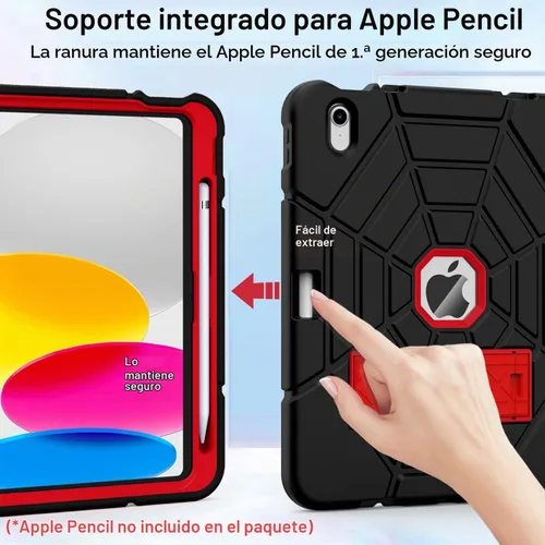 Vista 3 de Grifobes Funda para iPad de 11 pulgadas (A16) 2025 / iPad de 10ª Generación 2022 de 10.9 pulgadas, Cubierta Robusta Resistente a Impactos