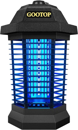 Vista 8 de GOOTOP Extractor de Insectos para Exteriores, Extractor de Mosquitos, Enchufe de 3 Puntas Eléctrico Matamoscas, Mata Mosquitos, Trampas para Moscas
