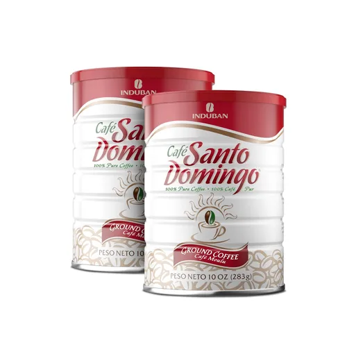 Vista 8 de Café Santo Domingo, lata de 10 onzas, café molido, tostado medio, producto de la República Dominicana (paquete de 1)