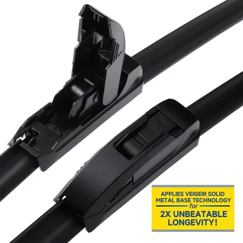 Vista 2 de 13 pulgadas + 13 pulgadas Limpiaparabrisas compatibles con Jeep Wrangler 2006-1997, repuesto automotriz de equipo original, gancho J/U, hojas