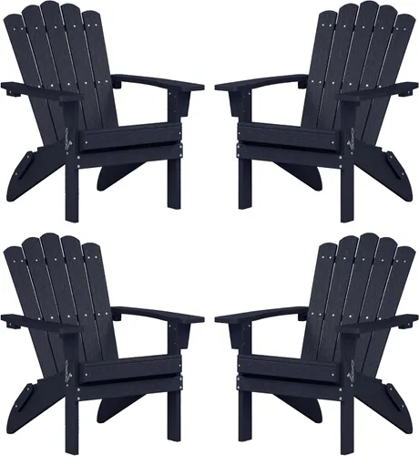 Vista 20 de Silla Adirondack plegable HDPE 1 paquete, marrón Marrón oscuro