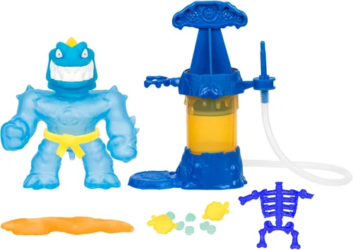 Vista 11 de Heroes of Goo Jit Zu Paquete Hero Creator con 2 figuras de acción y 6 rellenos de goo únicos, mezcla, rellena y crea tu propio Blazagon elástico