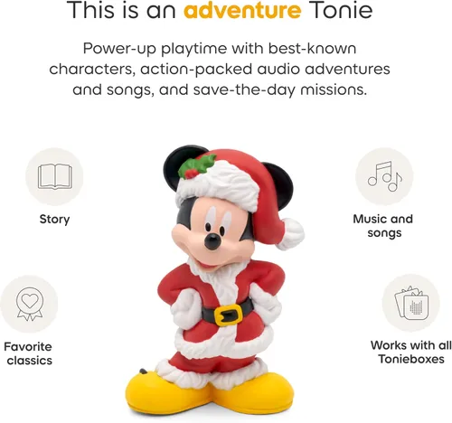 Vista 7 de Tonies Figura de juguete de audio navideña de Mickey Mouse de Disney's Christmas Around The World