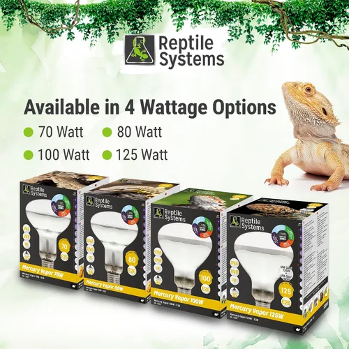 Vista 5 de Reptile Systems 34119029: Mercury Vapor D3 Uv Lámpara de 80W